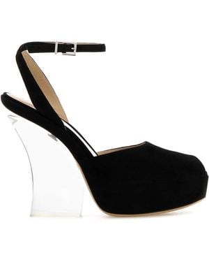 Fendi Sandal Camoscio - Black