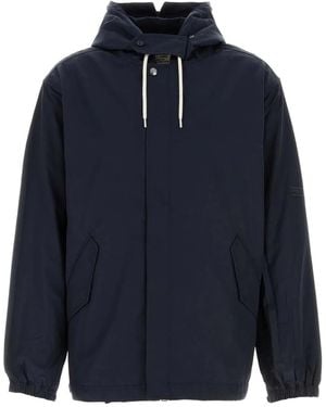 Nanamica Nylon Twill Hooded Jacket - Blue