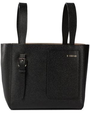 Valextra "Soft Micro" Small Handbag - Black