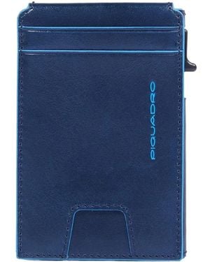 Piquadro Porta Carte Di Credito - Blue