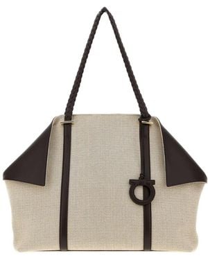 Ferragamo Scarf Tt L - Natural