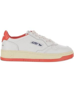 Maison Kitsuné Maison Kitsuné Leather Perforated Sneaker - White