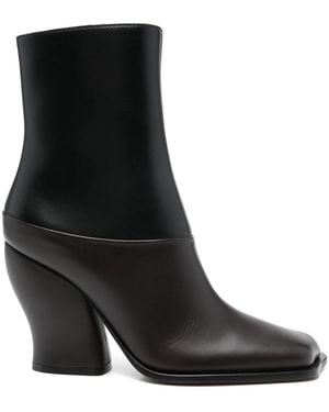 Loewe Onda Leather Boots - Black