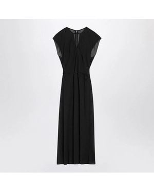 Calvin Klein Midi Dress With Belt - Black
