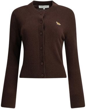 Maison Kitsuné Maison Kitsuné "Baby Fox" Cardigan - Brown