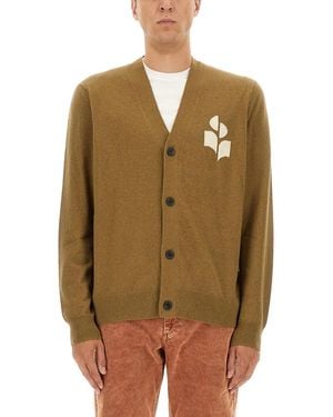Isabel Marant Cardigan With Logo - Green