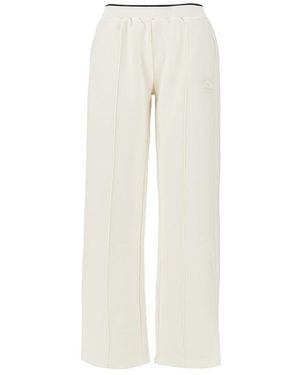 EA BODYWEAR Wide-Leg Jersey Trousers - White