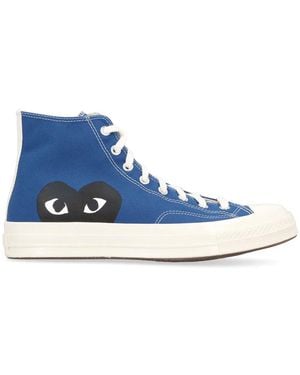 COMME DES GARÇONS PLAY Canvas Comme Des Garã§Ons X Converse Trainers - Blue