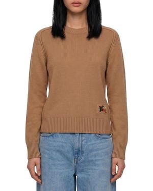 Burberry Wool And Cashmere Sweater - Blue