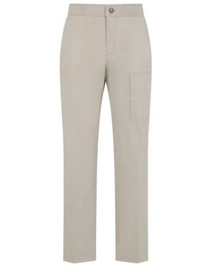 Brioni Camel Cotton Sanremo Pants - Gray