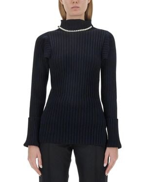 Philosophy Di Lorenzo Serafini Ribbed Stretch Knit - Blue