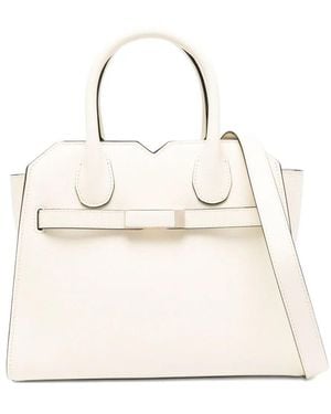 Valextra "Milano" Mini Bag - Natural