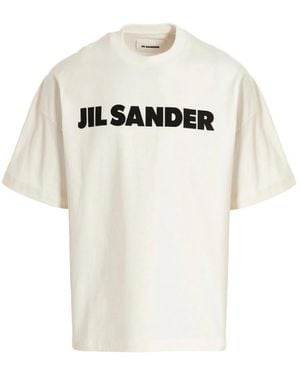 Jil Sander Logo Print T-Shirt - White
