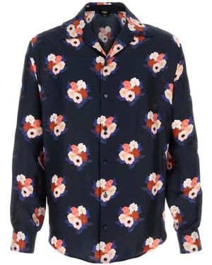 Fendi Printed Silk Shirt - Blue