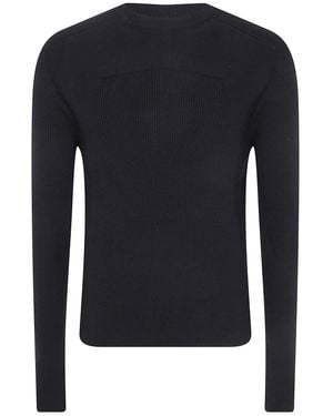 Rick Owens "Ribbed Geo" Jumper - Blue
