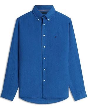 Tommy Hilfiger Dyed Li Solid Rf Shirt - Blue