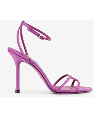 Jimmy Choo Leo Satin Sandals - Pink