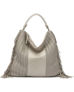 Giancarlo Nevola Leather Shoulder Bag - Grey