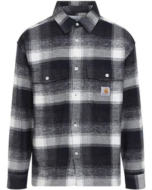 Carhartt Check Dark Esterson Shirt - Gray