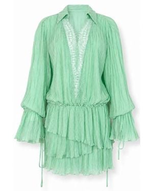 Blumarine Lily Viscose Dress - Green