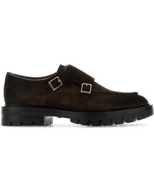 Santoni Scarpa Doppia Fibia - Black