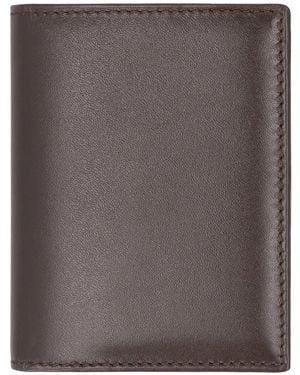 Comme des Garçons Wallet Portefeuille Plié En Cuir Marron - Brown
