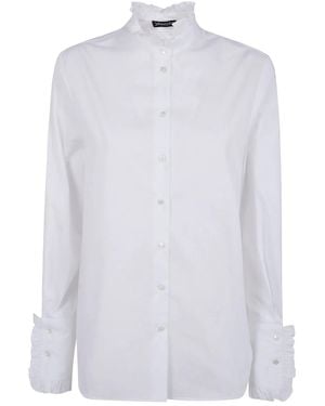 DR. HOPE Ruffled Shirt - White