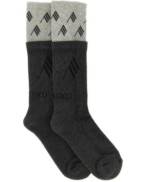 The Attico Double Layer Socks - Black