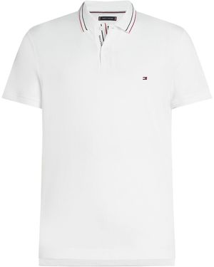 Tommy Hilfiger Regular Fit Polo With Contrasting Details - White
