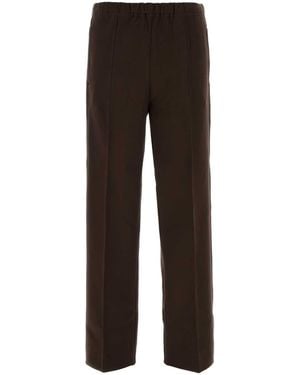 Miu Miu Stretch Viscose Blend Pant - Black