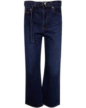 Sacai Boot Cut Denim Pants - Blue