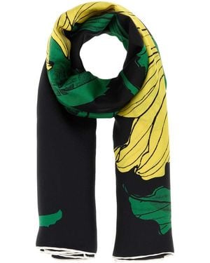 McQueen Printed Silk Foulard - Green