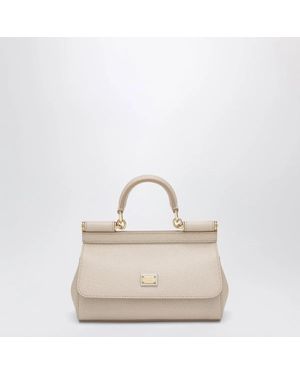 Dolce & Gabbana Dolce&Gabbana Small Sicily Top-Handle Bag - Natural