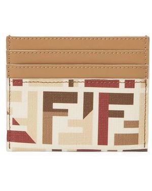 Fendi Card Holder Roma" - Natural