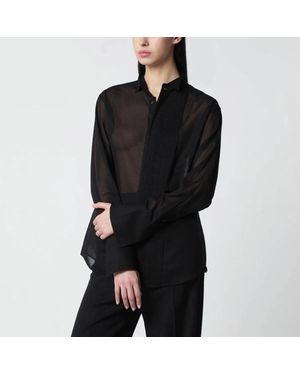 6397 Micropleated Shirt - Black