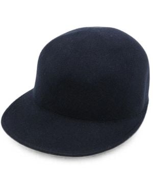 Fabiana Filippi Flat Brim Pull-On Hat - Blue