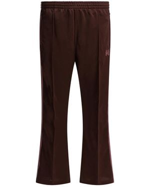 Needles "Boot-Cut Poly Smooth" Sport Pants - Brown