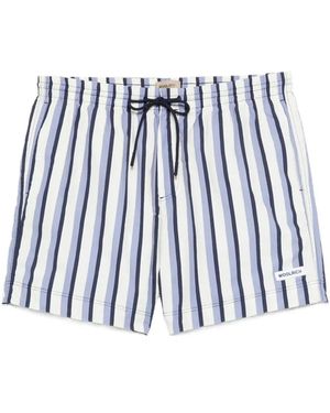 Woolrich Striped Swim Short - White