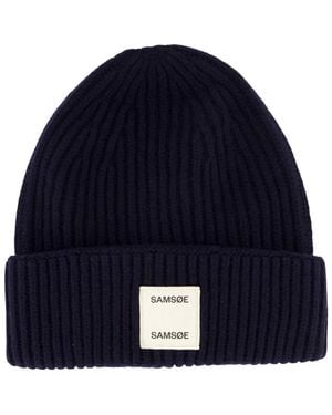 Samsøe & Samsøe Samsoe W Beanie - Blue