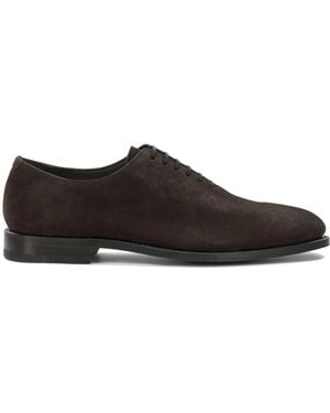 Ferragamo Suede Leather Oxford - Brown