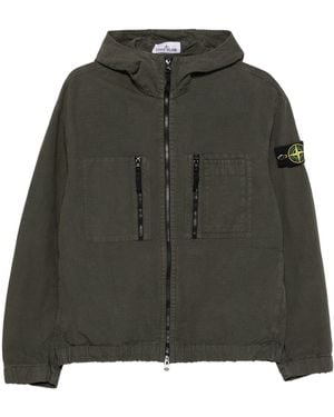 Stone Island Coal Cotton Shirts - Green
