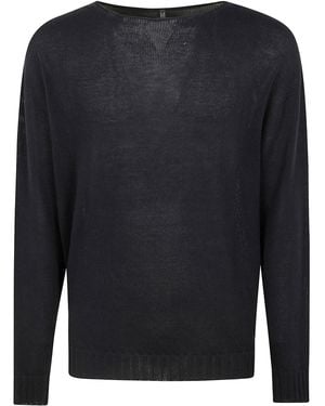 MD75 Oversized Round Neck Jumper F. 7 - Blue