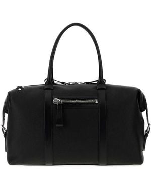 Tom Ford Soft Grain Leather Buckley Holdall - Black