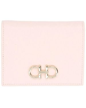 Ferragamo "Hooks" Wallet - Pink