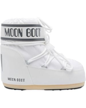 Moon Boot Nylon Icon Low Ankle Boots - White