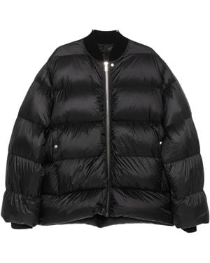 Rick Owens Classic Flight Zip-Up Padded Jacket - Black