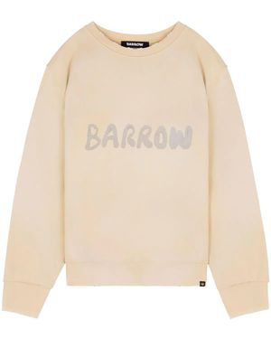 Barrow Nude Cotton Sweatshirt - Natural