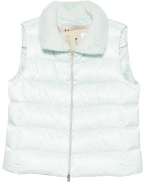 Herno Quilted High-Neck Gilet - White