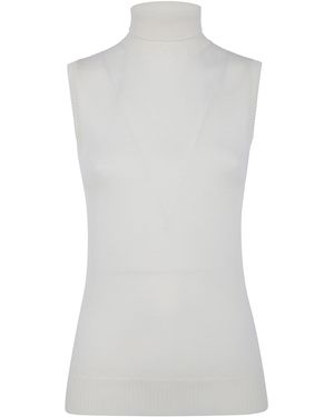 Max Mara Sleeveless Eskimo Jumper - White