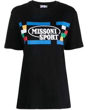 Missoni Sport Logo T-Shirt - Black